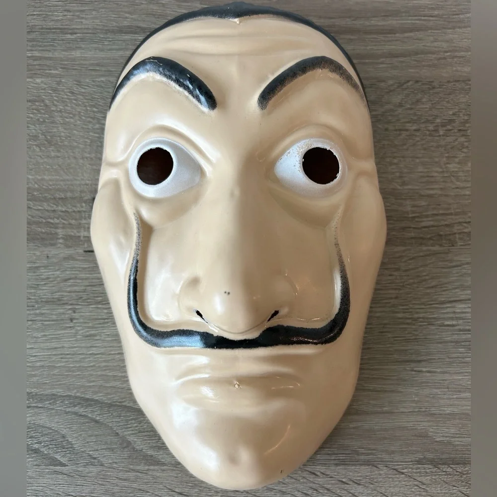 Money Heist Salvador Dali Mask La Casa De Papel Cosplay Costume Mask - Picture 1 of 2